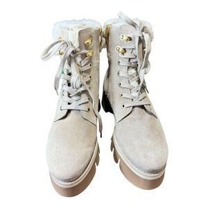 Ara NWT Women’s HighSoft Suede Sherpa Lined Platform Boots - Size 7